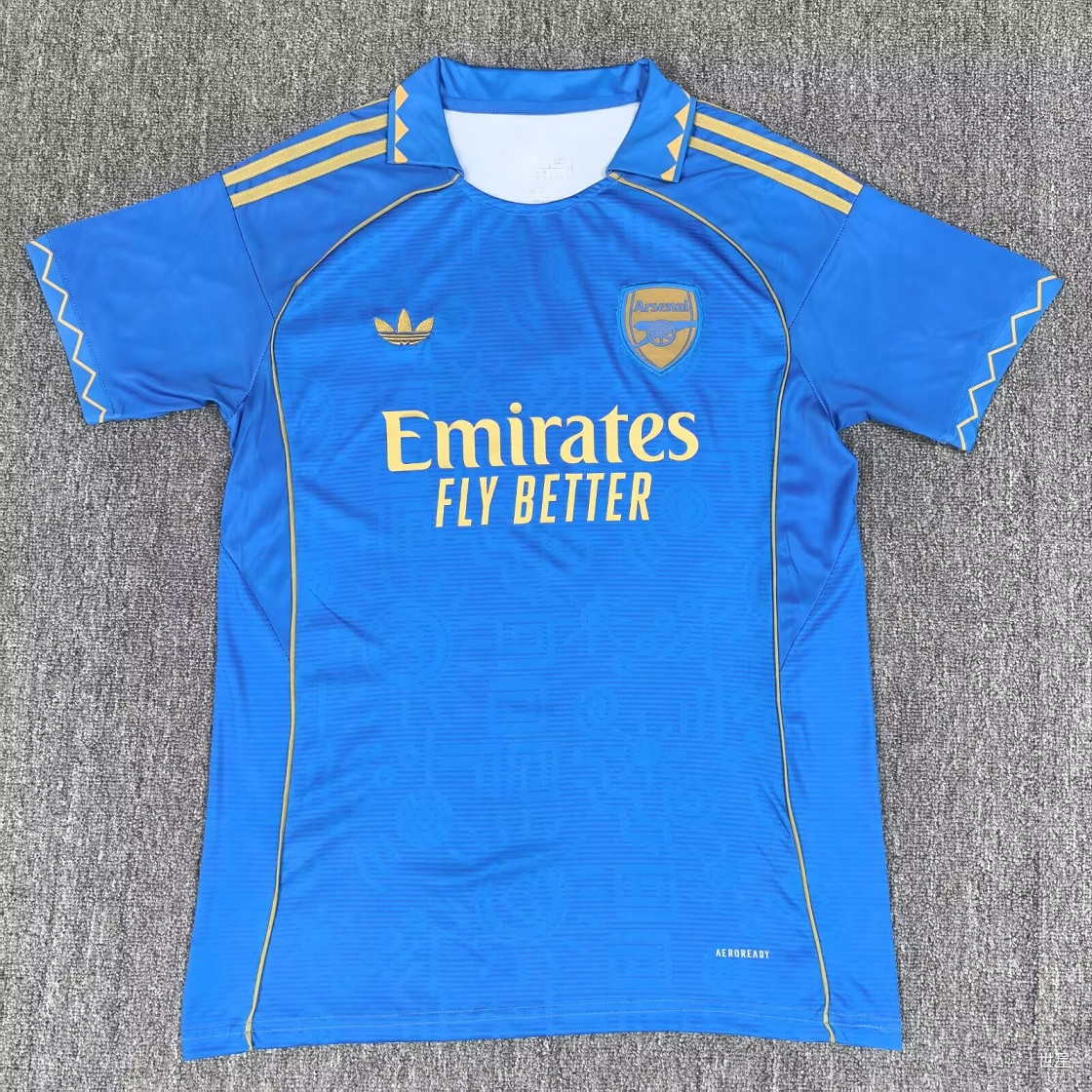 AAA Quality Arsenal 25/26 Special Blue/Golden Soccer Jersey
